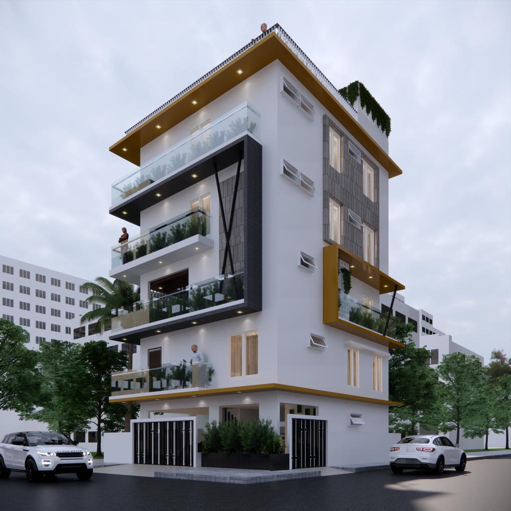 Arch Tech Minimal Budget-friendly Residential Building